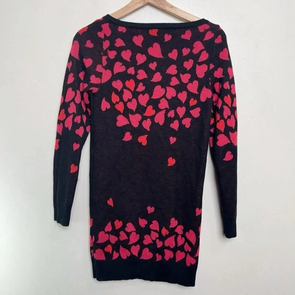 Anna Sui Dolly Girl Womens Xsmall Falling Heart Knit Sweater - Picture 8 of 8